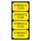 Fuel Stickers Hydraulic Fluid Sticker, Hydraulic Oil Label: Drum, Tanks, Container, Hvy-Dty, 2''x1'', 48PK Z-2X1HF-48PK - alternate 1